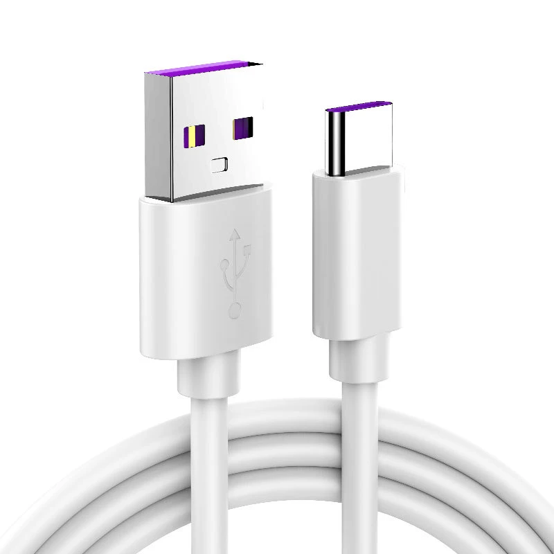 5A Data Cable Super Fast Charging Type-C Suitable for Huawei Android Apple Mobile Phone Charging Cable Flash Charging Wholesale Pvc