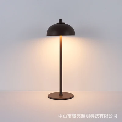 Touch switch, all brown color model | Rechargeable model for both charging and plugging - three-color lighting + stepless dimming for brightness adjustment