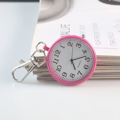 Quartz hanging watch rose red