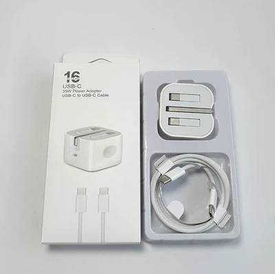 PD16 UK standard 35W charger + 16 braided cable 1m + set packaging box