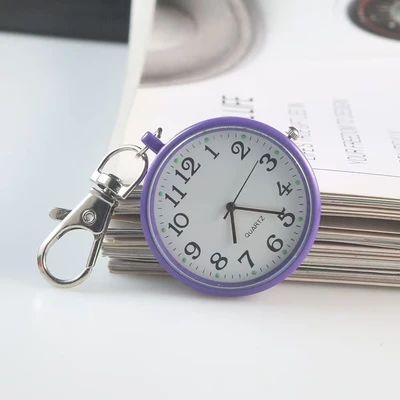 Quartz hanging watch purple