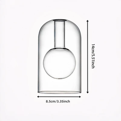 Transparent; spherical