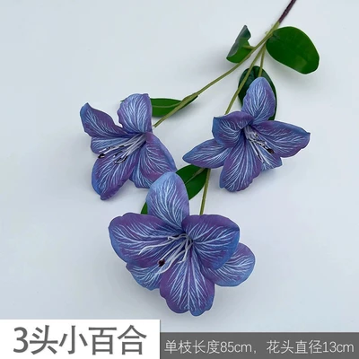 Three-headed lily-purple