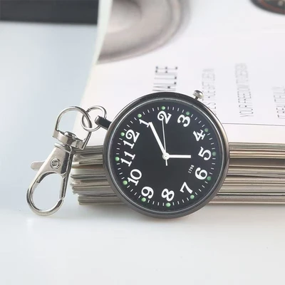 Quartz hanging watch all black