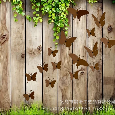 15 simulated butterflies