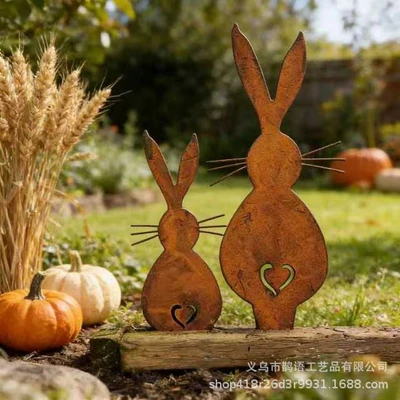 Big and small heart rabbit - 2-piece set