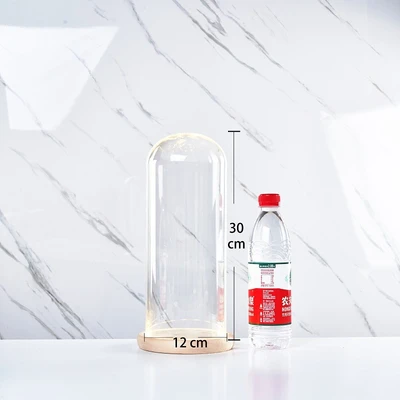 12*30 glass cover wood base