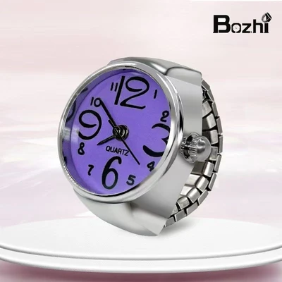 Ring big number purple face