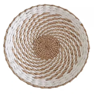 White mixed flower wall decoration 25cm