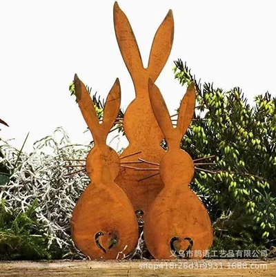 Big and small heart rabbit - 3 piece set