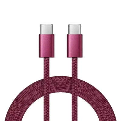 iPhone18 Dual-C Braided Data Cable [Cherry Red]