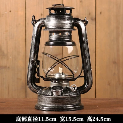 24.5cm high brush silver