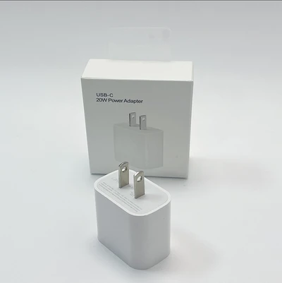 20W US standard charger + transparent hook packaging box