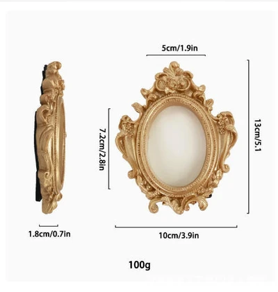 No. 18 gold can be hung (can hold photos)