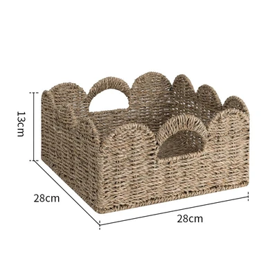 Seagrass scallop basket large 28cm