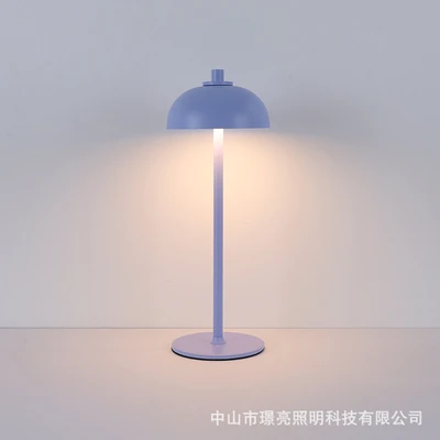 Touch switch, all light purple color model | Rechargeable model for both charging and plugging - three-color lighting + stepless dimming for brightness adjustment