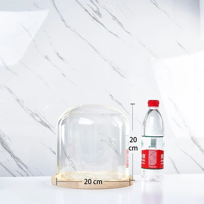 20*20 glass cover wood base