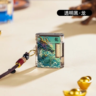Transparent black dragon