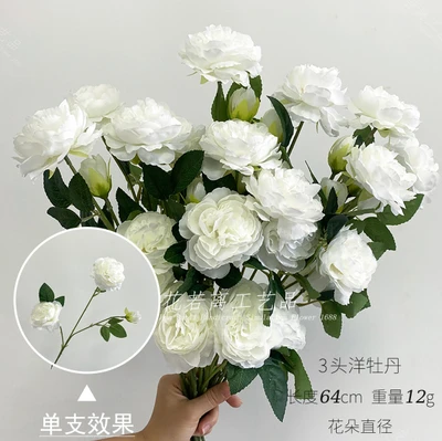 3 peonies