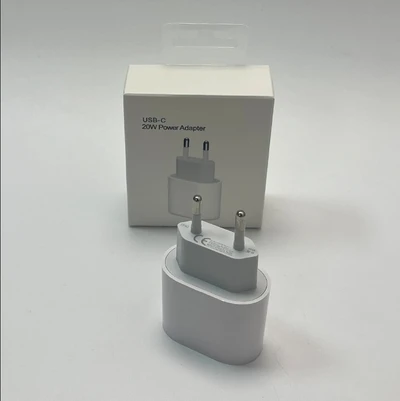 20W European standard charger + transparent hook packaging box