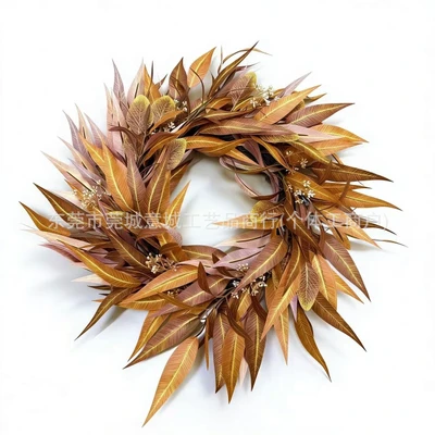 Autumn eucalyptus leaf garland 40cm