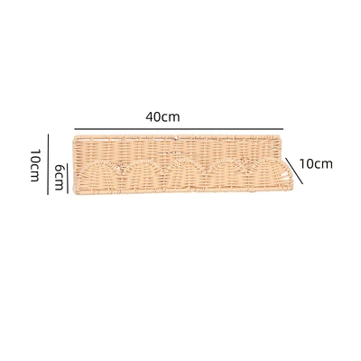 Imitation rattan wall hanging rack