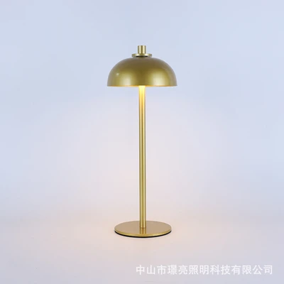 Touch switch, all gold model | Rechargeable model for both charging and plugging - three-color lighting + stepless dimming for brightness adjustment
