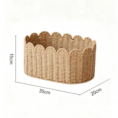 Paper rope oval small size 35*20*15CM