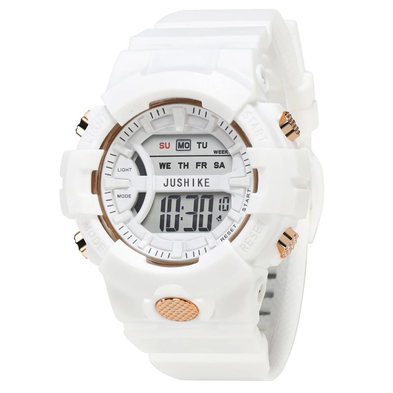 Candy Color Student Watch Digital Watch Luminous Light Calendar Silent Model No Sound