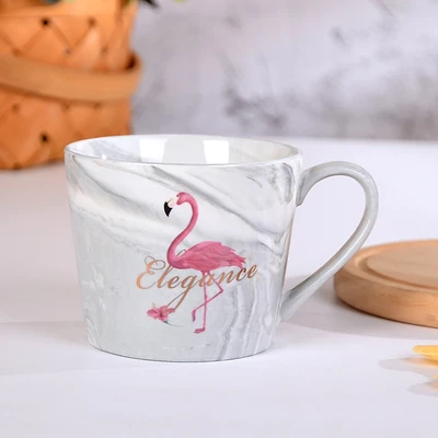 V mouth gray flamingo