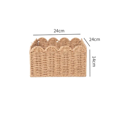 Wave lace basket medium size 24*24*14cm