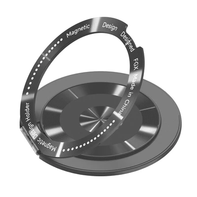 Titanium gray [360 degree rotation ★ Horizontal and vertical use] foldable and portable
