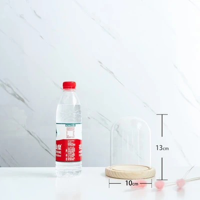 10*13 glass cover + wood base