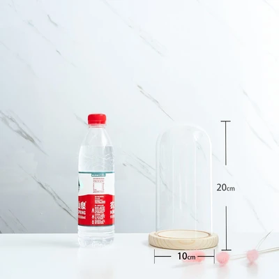 10*20 glass cover wood base