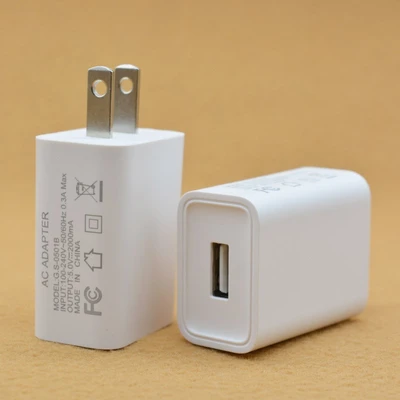 [fcc certification] 5v2a charger (us standard) matte white