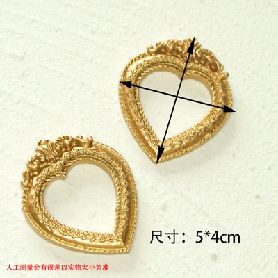 Dark gold small love heart