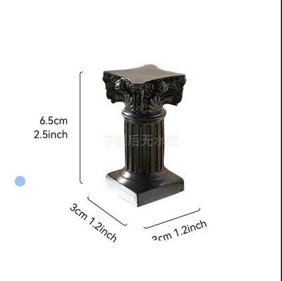 6.5cm roman column small black