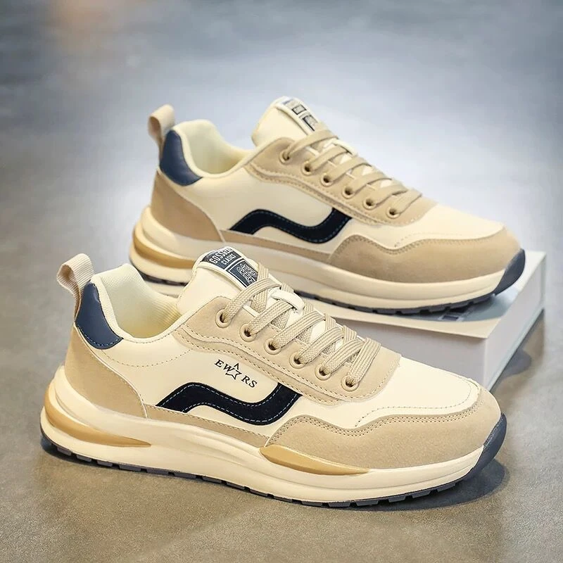 Forrest Gump Shoes Men's 2024 Spring Breathable Running Sneakers Trbottomyy Versatile Casual Shoes Thick-Soled Men's Dad Trbottomy Shoes