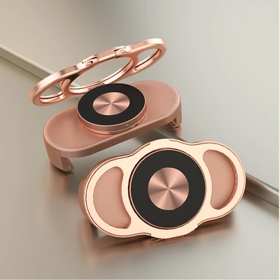 Double ring back clip pink