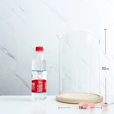 18*30 glass cover wood base