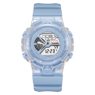 Transparent shell blue