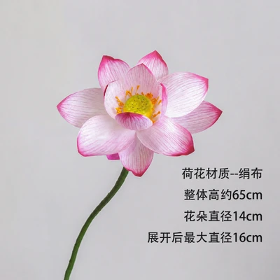 New chinese style pink lotus short stem