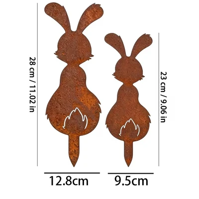 Big and small flame rabbit - 2-piece set