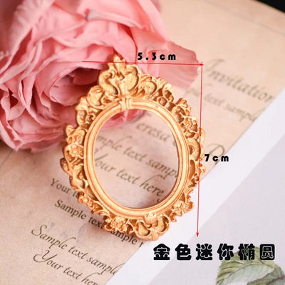 Gold mini oval frame
