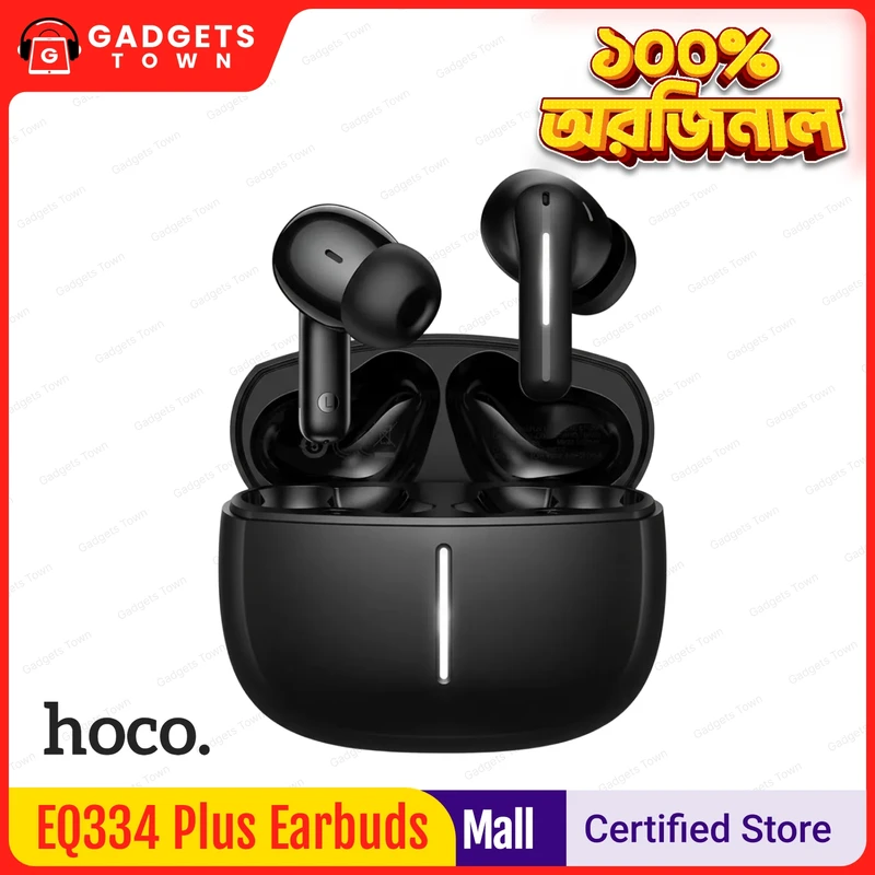 Hoco EQ34 Plus Rima True Wireless Earbuds (TWS) – ANC + ENC, Bluetooth 5.4