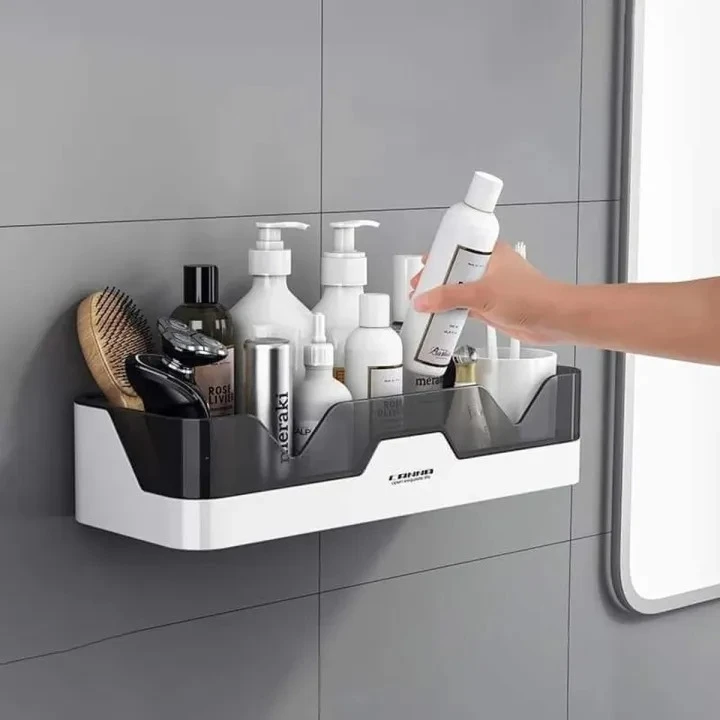 Premium Bathroom Corner Shelf – Shower Gel & Shampoo Holder | Storage Rack Organizer