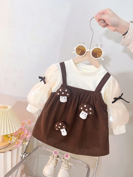 Cute Spring & Fall New Sweet Dress Baby Girl Long-Sleeved