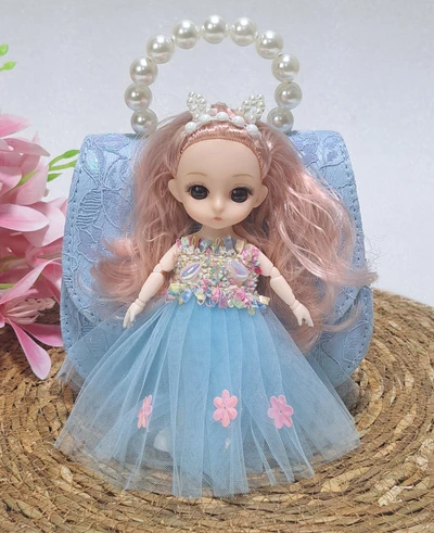 Blue Doll Bag