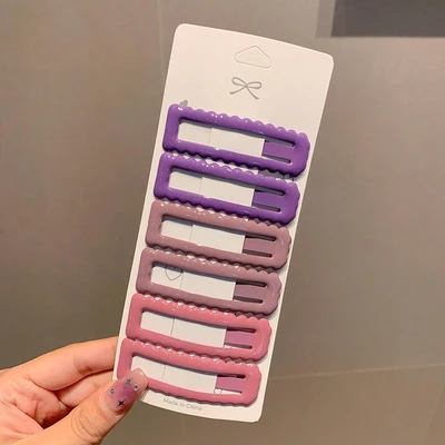 Pink and purple square [6-piece set]