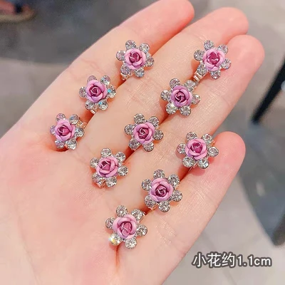 Rhinestone pink rose [single]